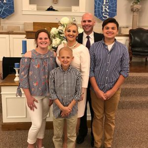 A photo of Pastor Ken Beaver and family