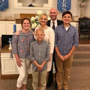 A photo of Pastor Ken Beaver and family