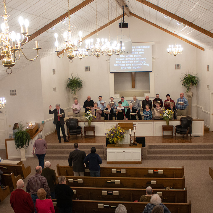 Our amazing choir leading worship